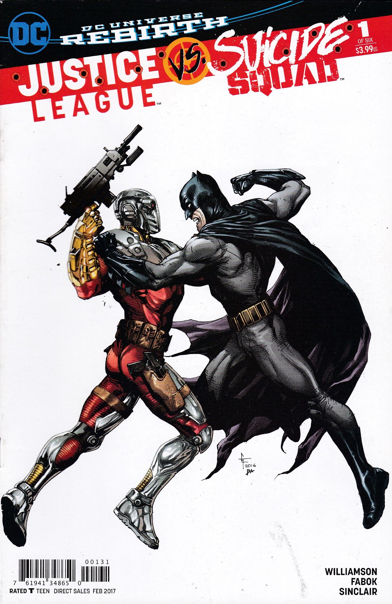 Justice League vs Suicide Squad # 1 DC Comics Rebirth Variant Gary Fra –