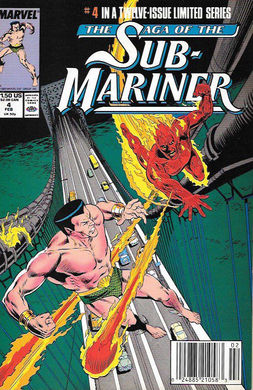 Saga of the Sub-Mariner  # 4 Marvel Comic