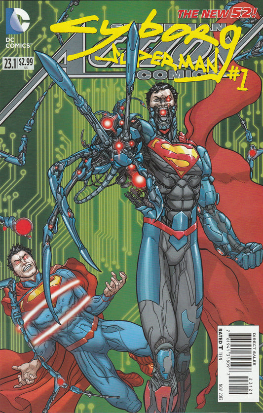 Action Comics # 23.1 DC Comics The New 52! Vol. 2 Cyborg Superman Standard Cover